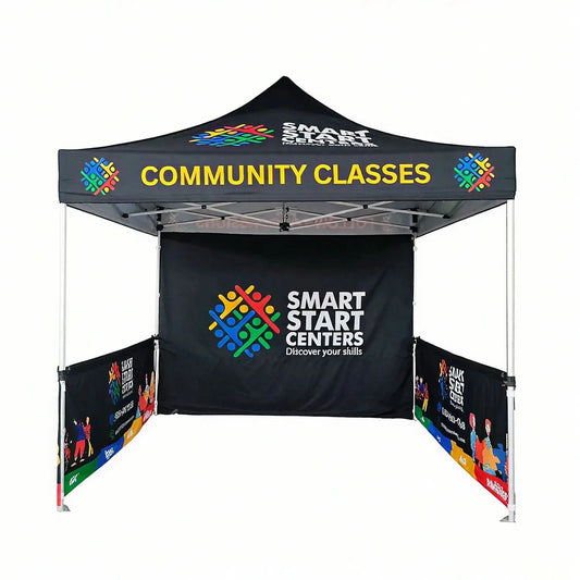 Foundation 10x10ft (3x3m) Custom Pop Up Canopy Tent - 40mm (1.6") Square Steel Frame