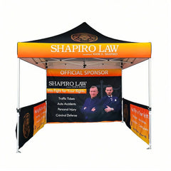 Foundation 10x10ft Custom Canopy Tent - Connector Detail - 40mm Square Steel Frame - Pyrasun