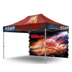 10x15ft outdoor pop-up tent with steel frame