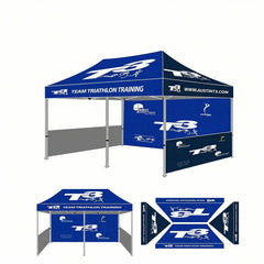 Pyrasun Outdoor 10x20ft Tent with Diamond Frame and Custom Printing