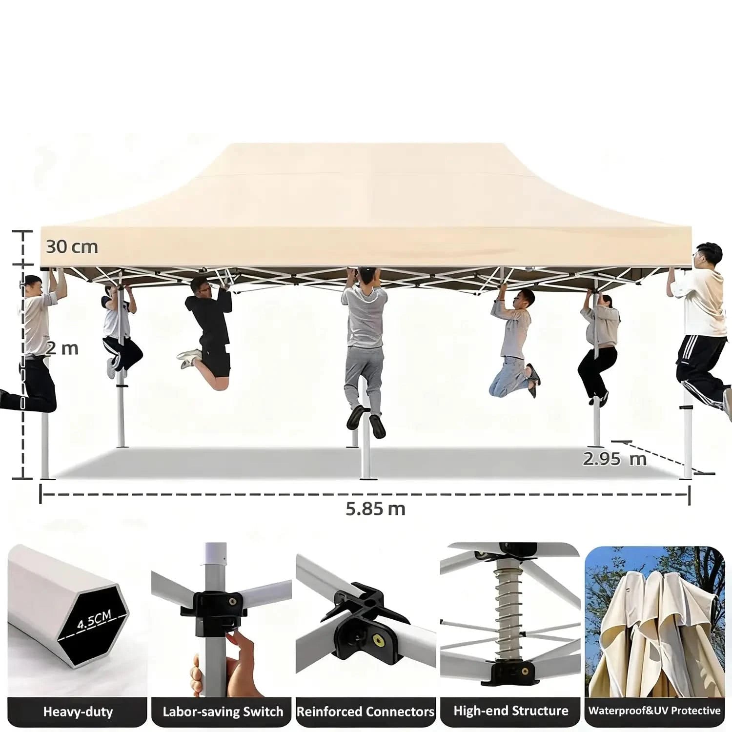 10x20ft folding tent for sun protection at sporting events