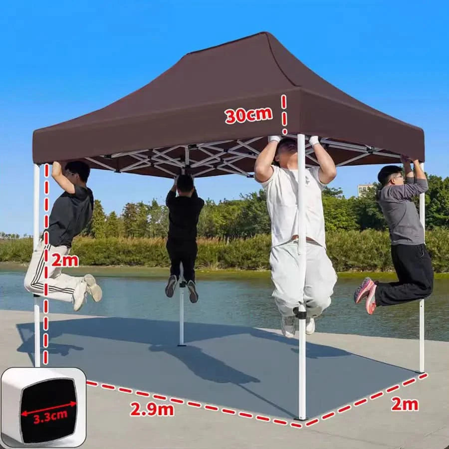 Custom sunshade tent for private and public events