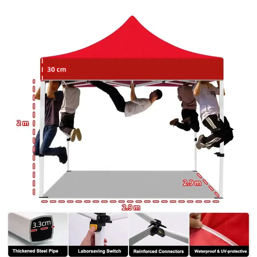 portable sunshade for beach use with steel frame
