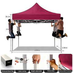 Portable sunshade canopy for outdoor gatherings