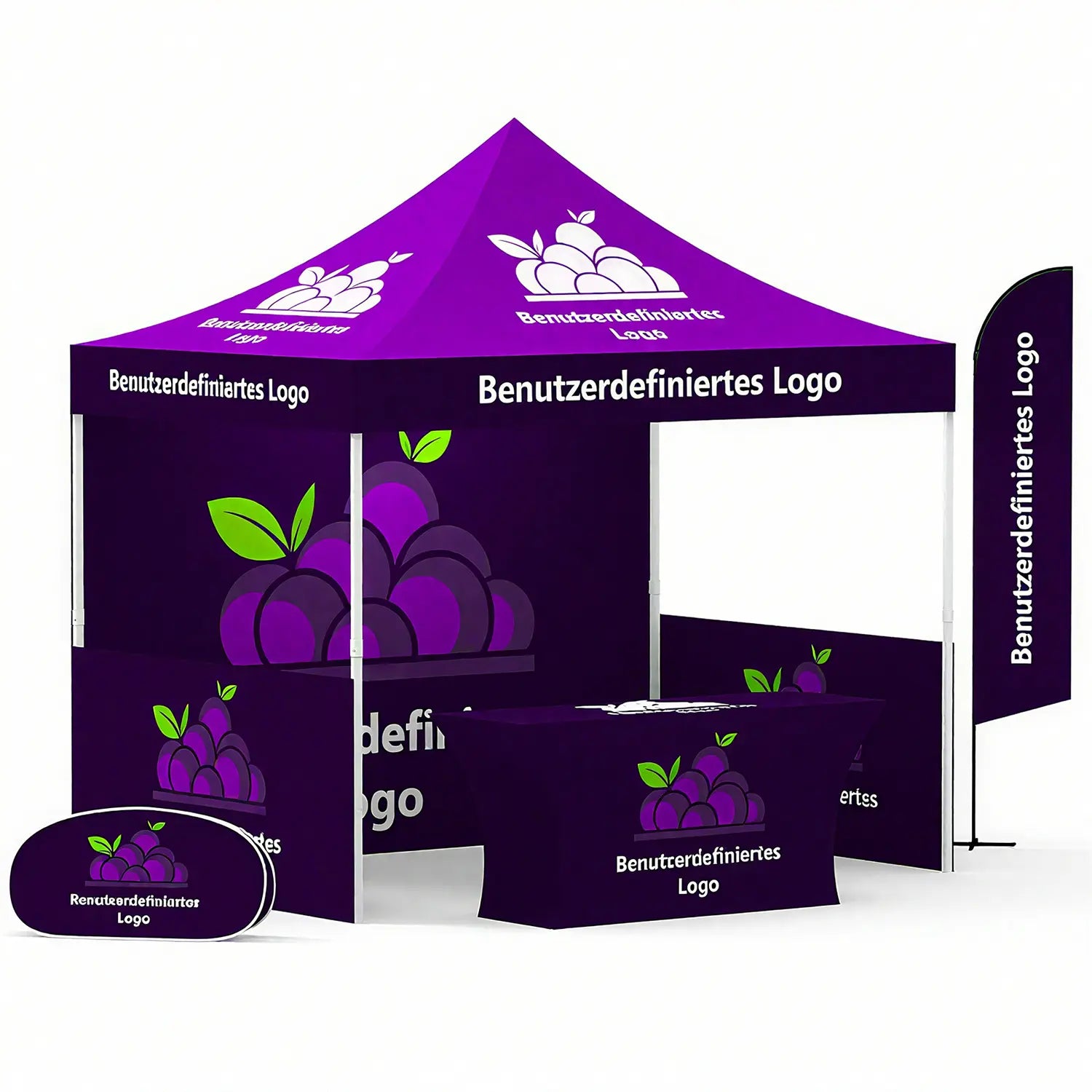 Pyrasun 10x10ft Foundation custom tent, ideal for marketing events and outdoor exhibitions