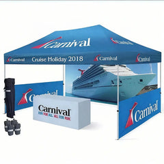 10x15ft customizable outdoor event canopy-blue color