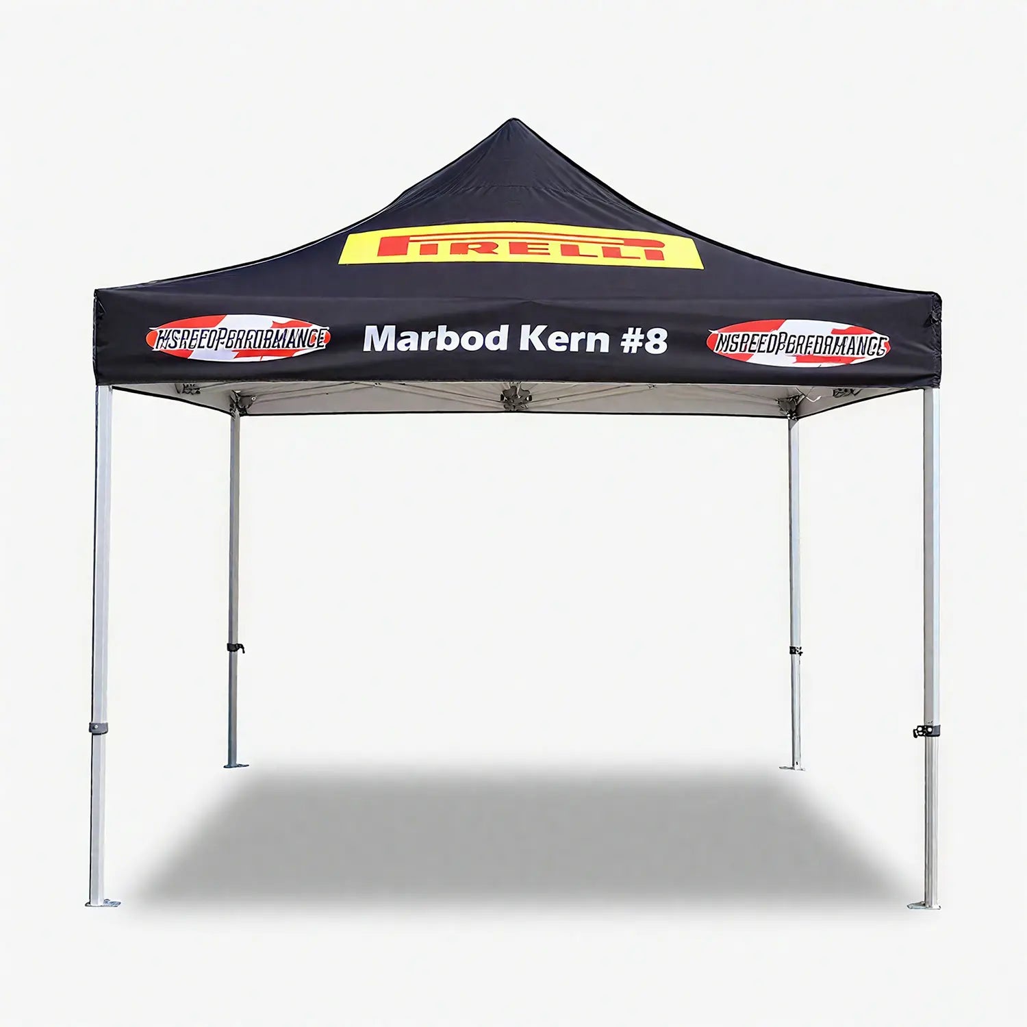 Pyrasun 10x10ft Foundation custom tent, ideal for advertising events and outdoor promotions (no sidewalls)