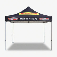 Pyrasun 10x10ft Foundation custom tent, ideal for advertising events and outdoor promotions (no sidewalls)