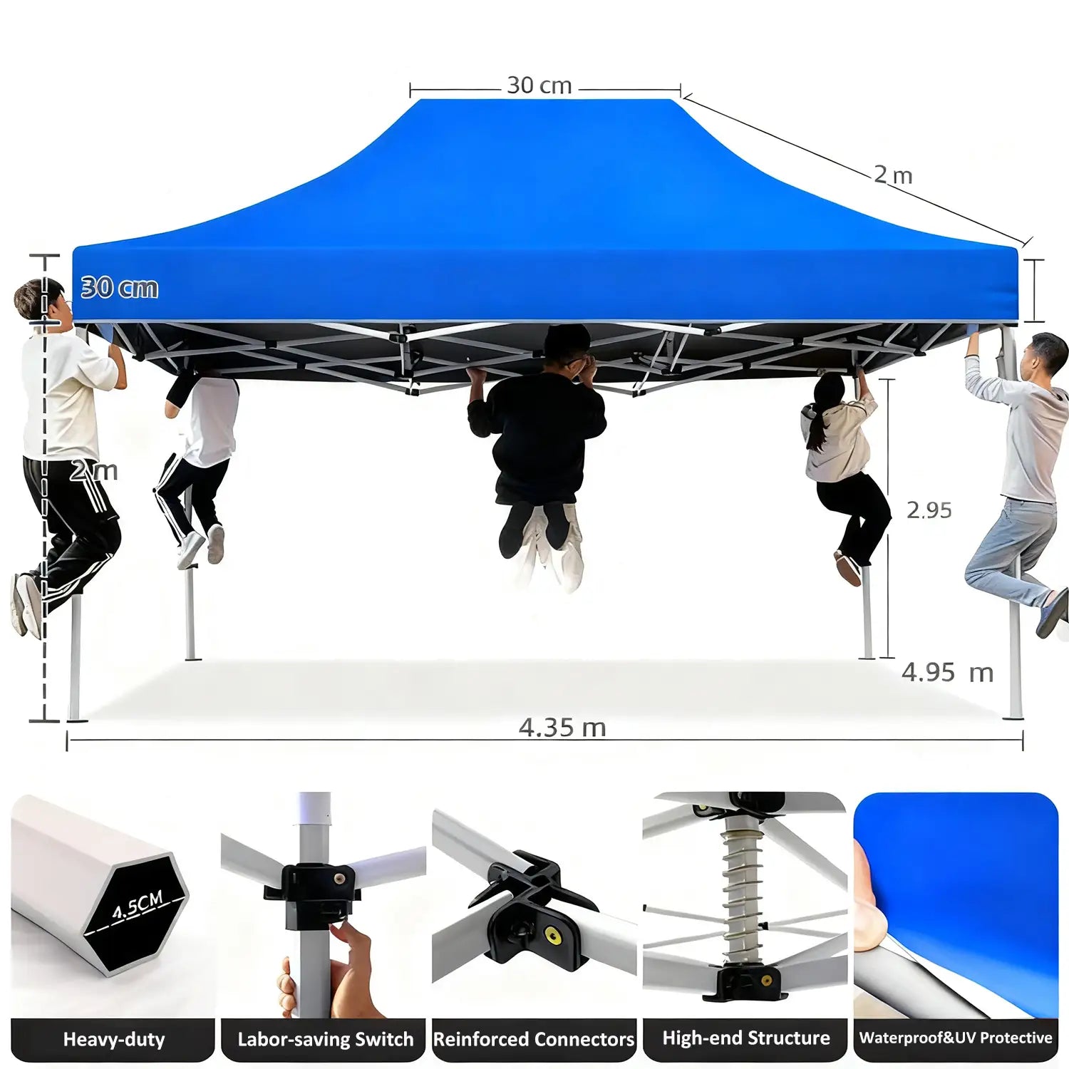 Durable 10x15ft outdoor canopy for festivals and markets
