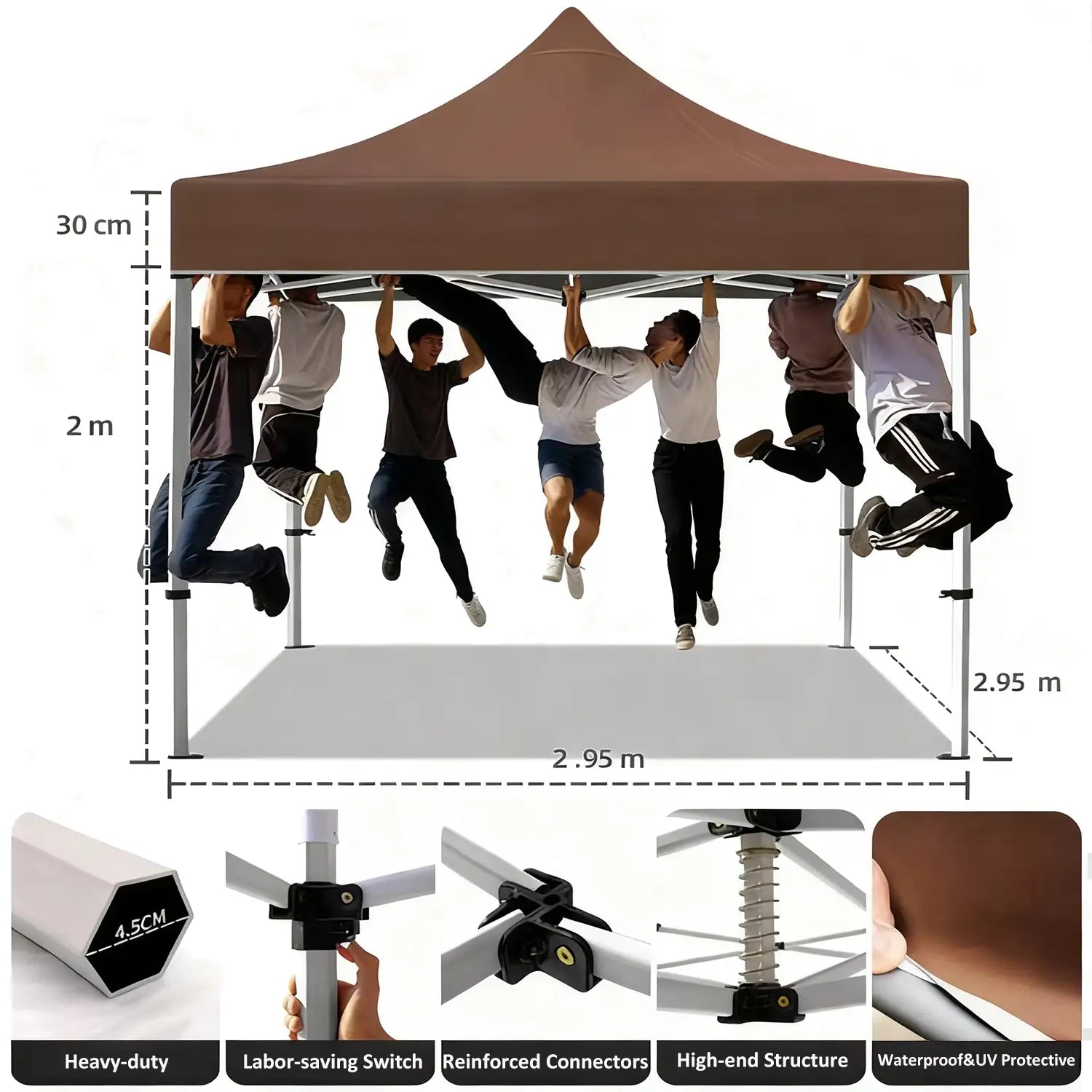 10x10ft canopy tent with sun protection for large events
