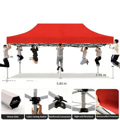 Premium | 10x20ft (3x6m) Custom Pop Up Canopy Tent with 1.6inch (40mm) Aluminum Hex Frame