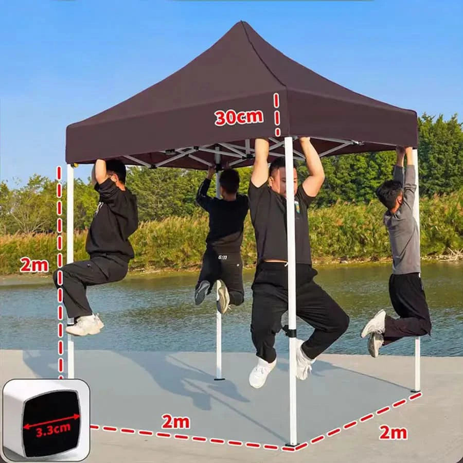 Folding pop-up sunshade with large coverage for outdoor use