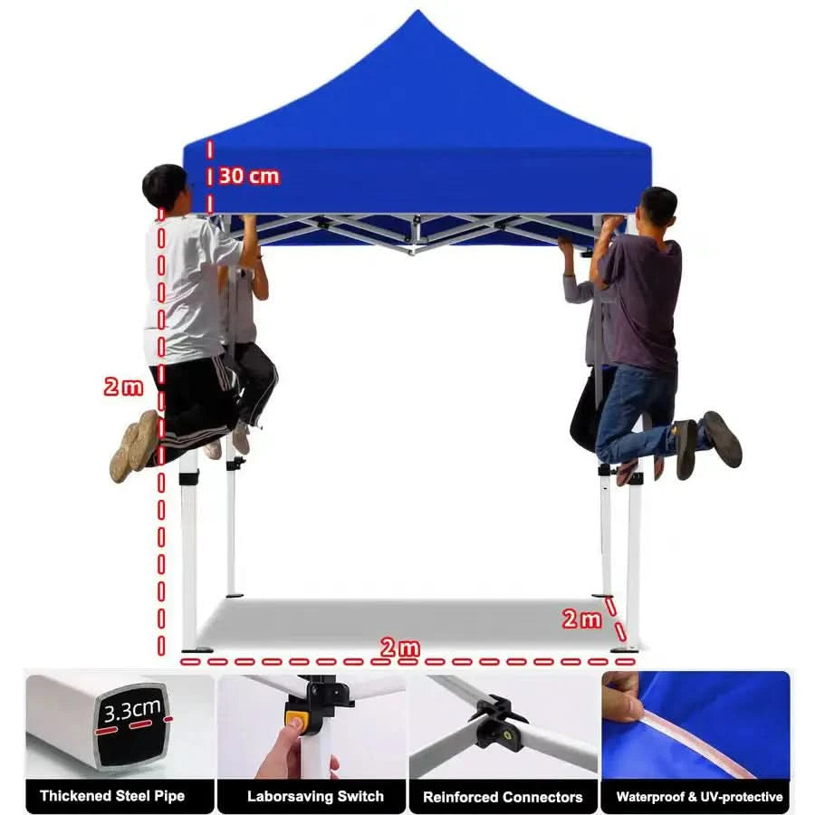 durable sunshade canopy with steel frame for beach outings