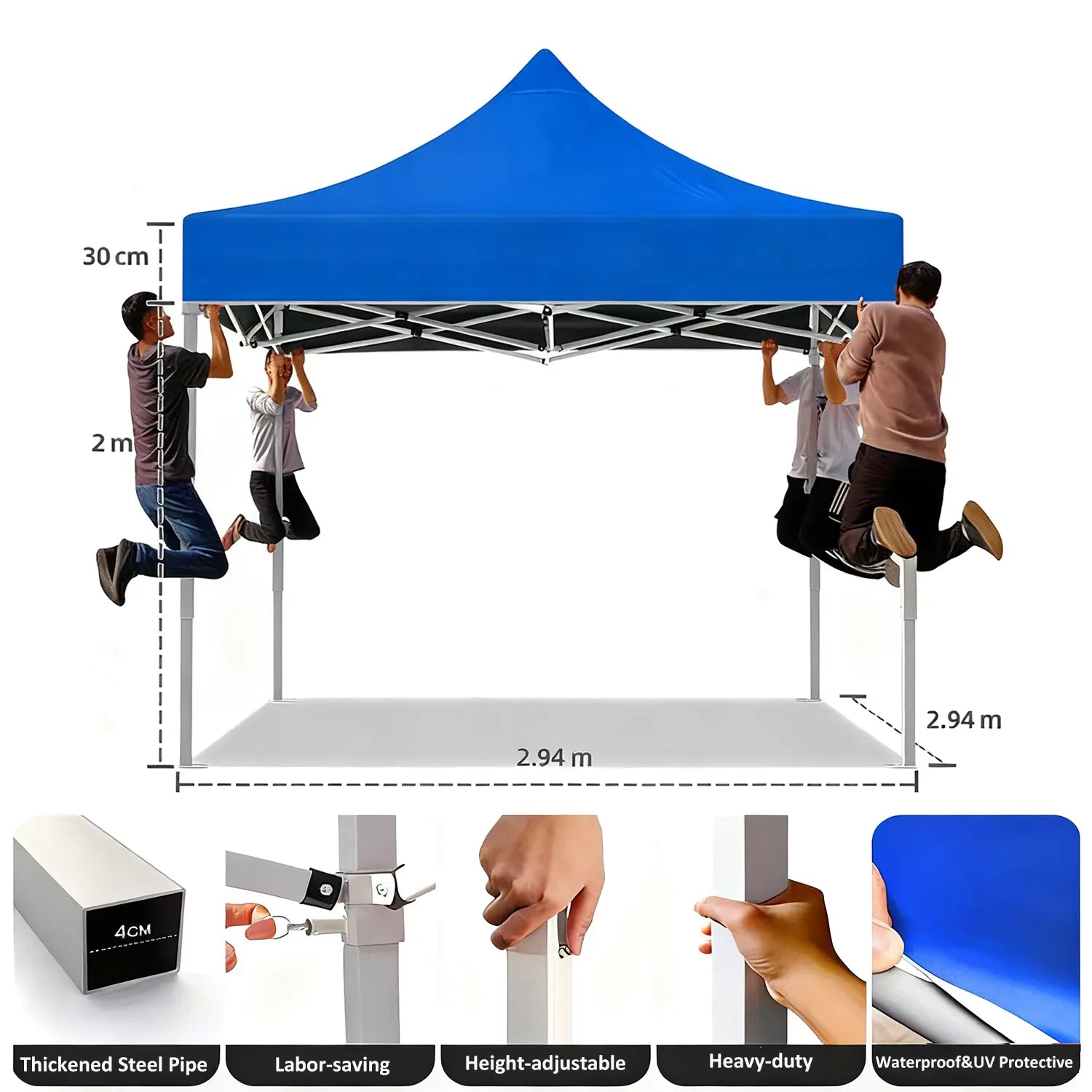 10x10ft sunshade tent for outdoor markets and fairs