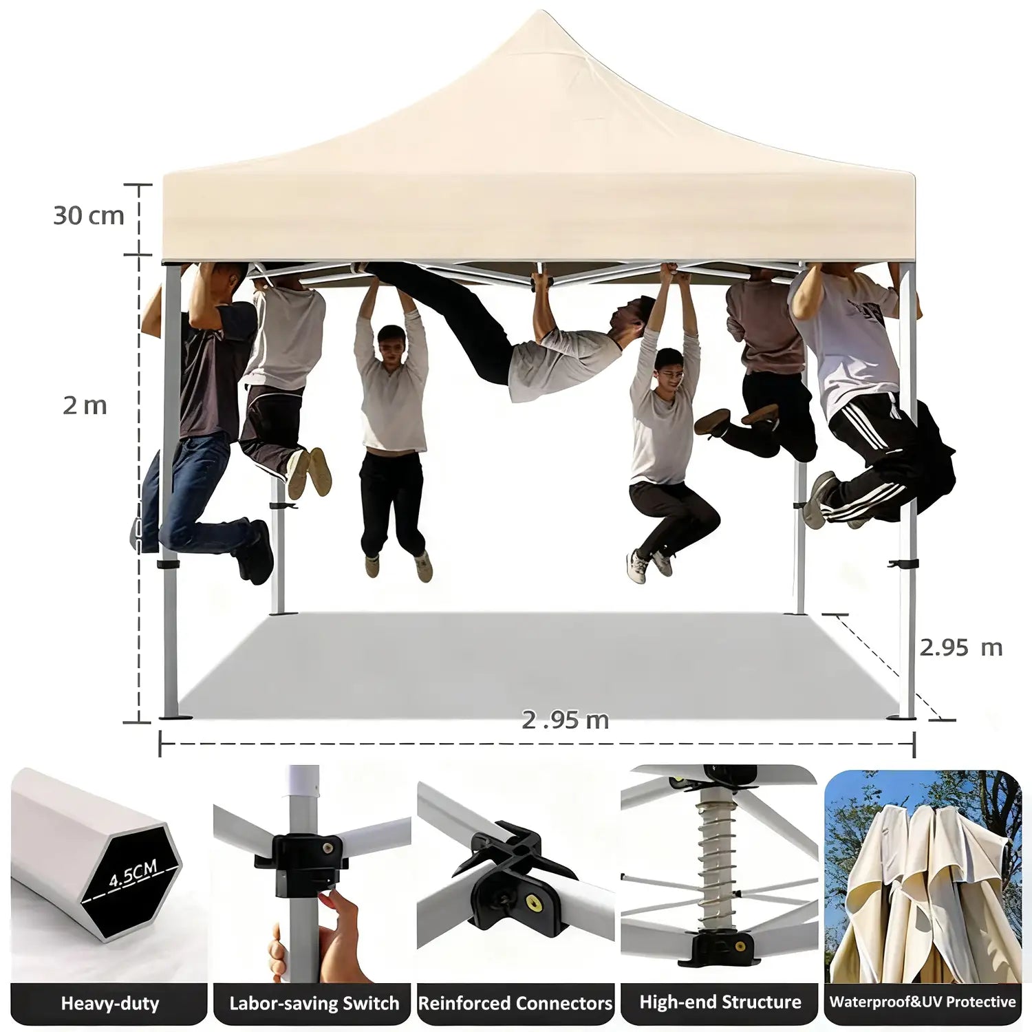 durable 10x10ft outdoor canopy for festivals and markets