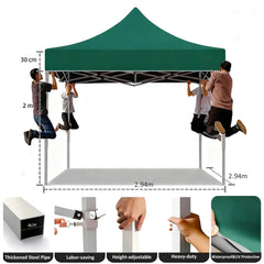 dark green sturdy sunshade canopy for backyard patios