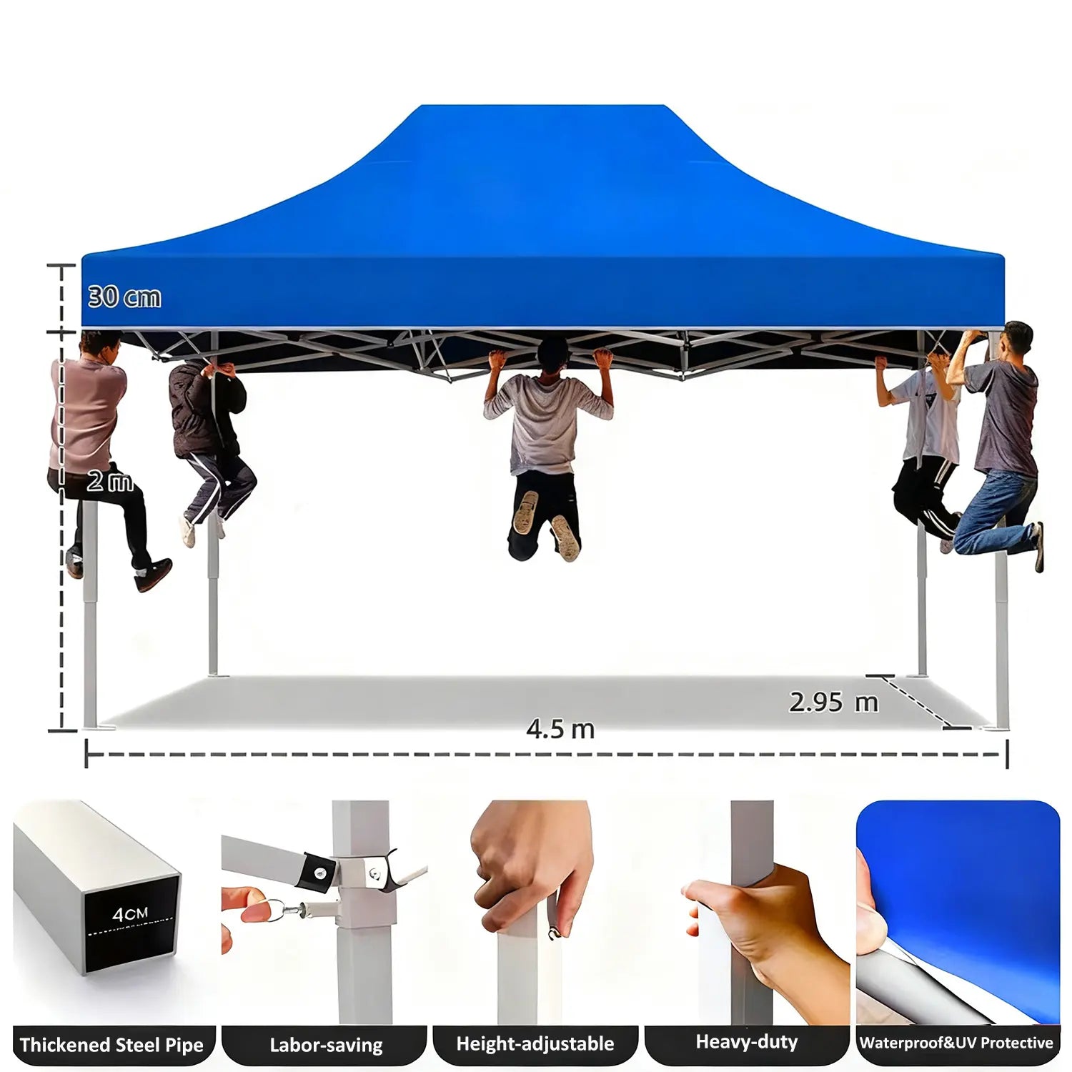 compact folding canopy for easy outdoor use-10x15ft