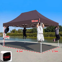 Water-resistant 10x15ft canopy for protection during outdoor activities