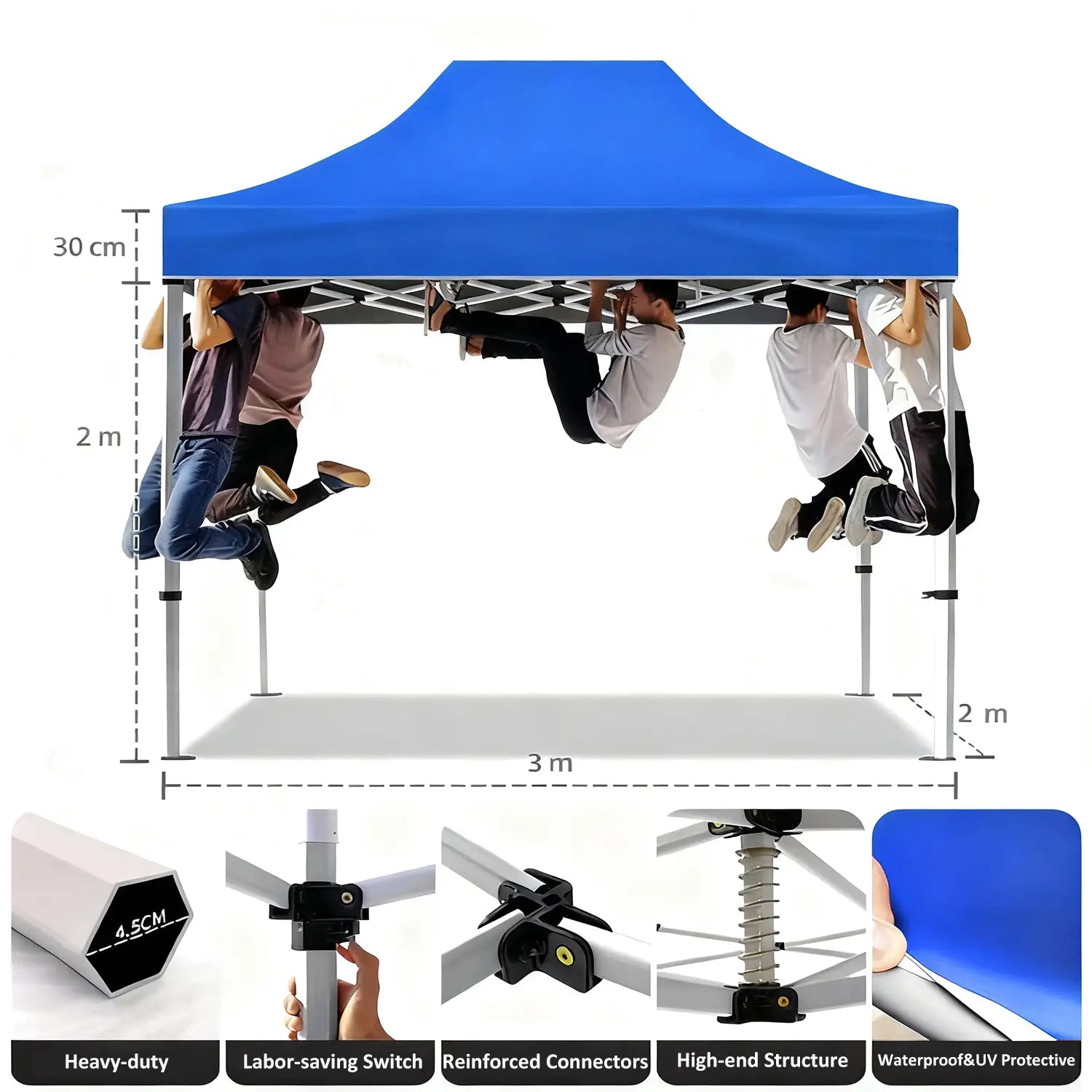 heavy-duty sunshade for commercial outdoor use
