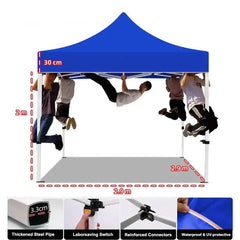 10x10ft foldable tent with UV protection for outdoor events