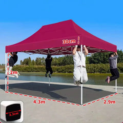 10x15ft portable pop-up canopy with durable support structure