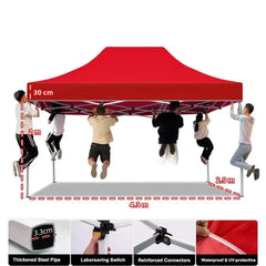 Custom 10x15ft pop-up canopy for sun protection at outdoor events