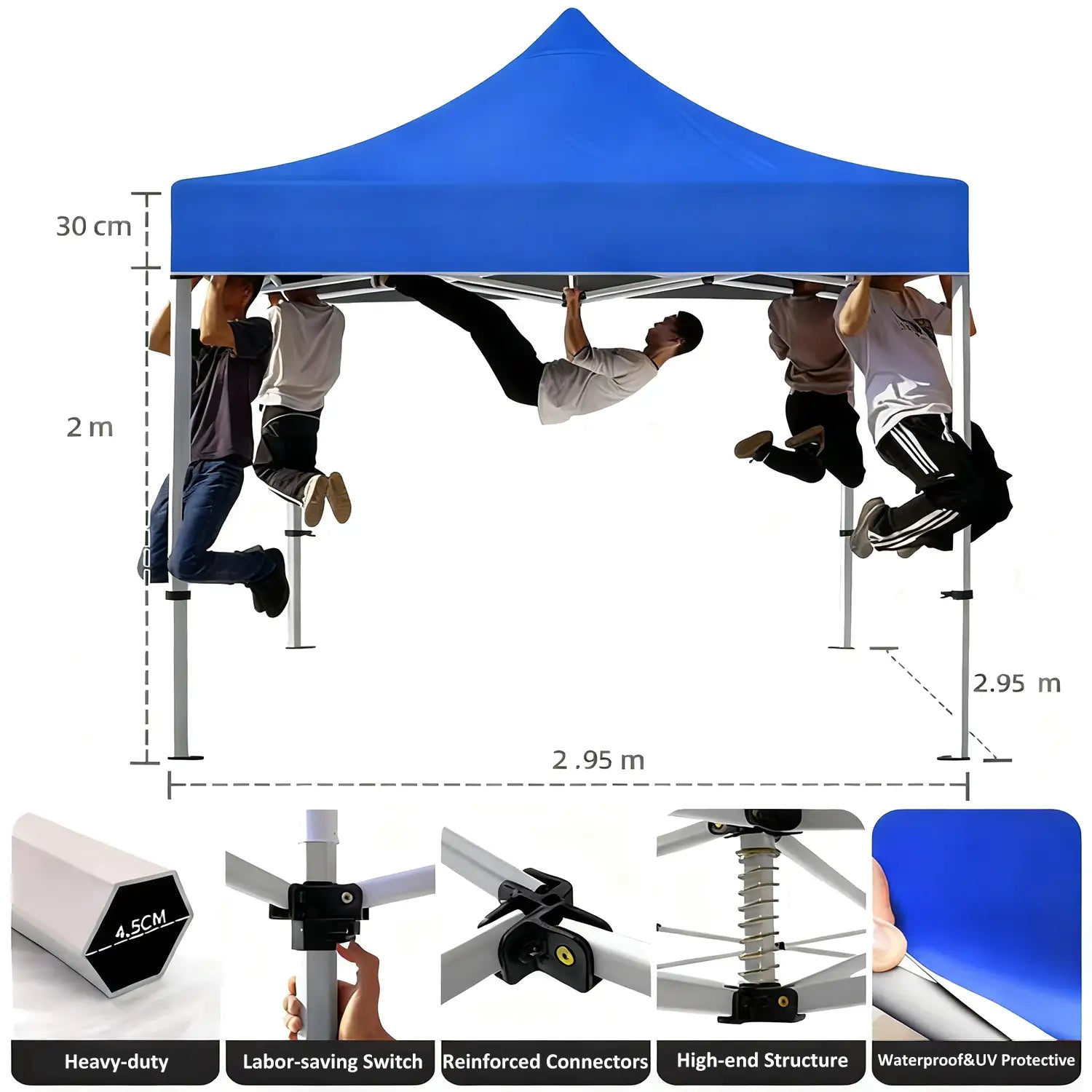 UV-blocking 10x10ft canopy tent for outdoor events