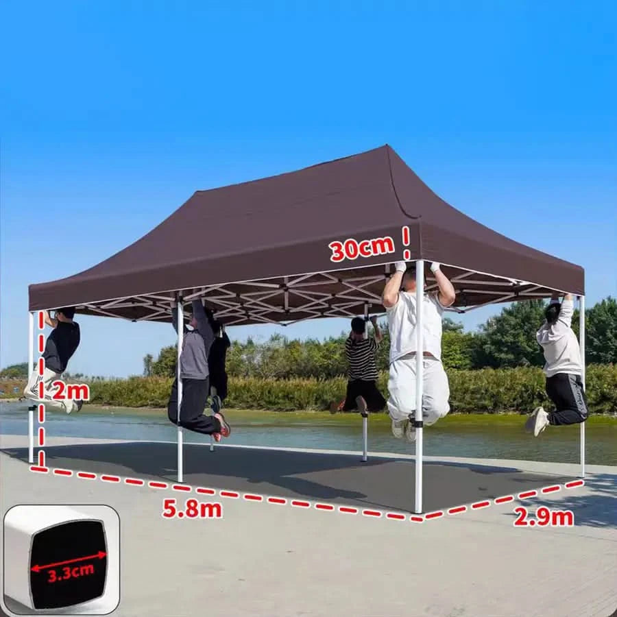 Customizable 10x20ft sunshade tent for fairs and community events