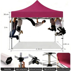 Custom pop-up sunshade with easy setup for outdoor activities